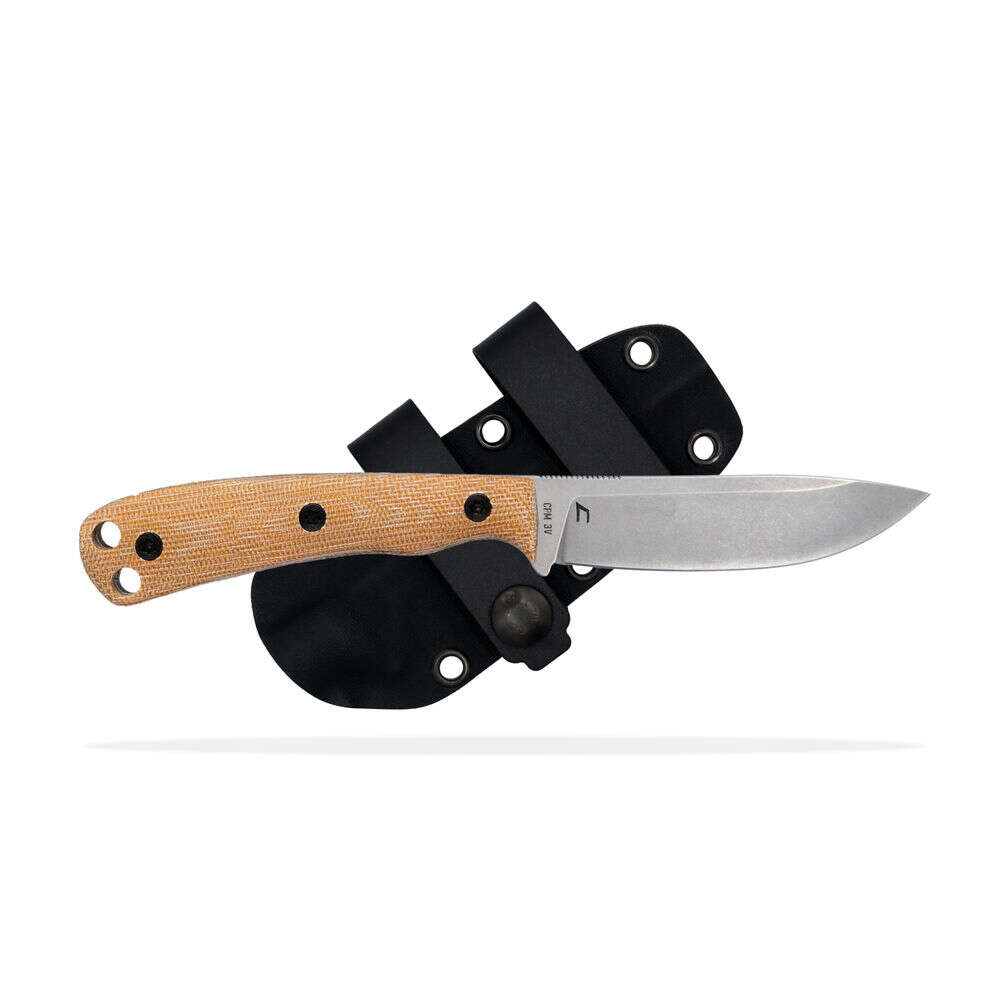 Knives Shield Arms 4.50" ASCENT REG STONE WASH BROWN BURLAP MICAR